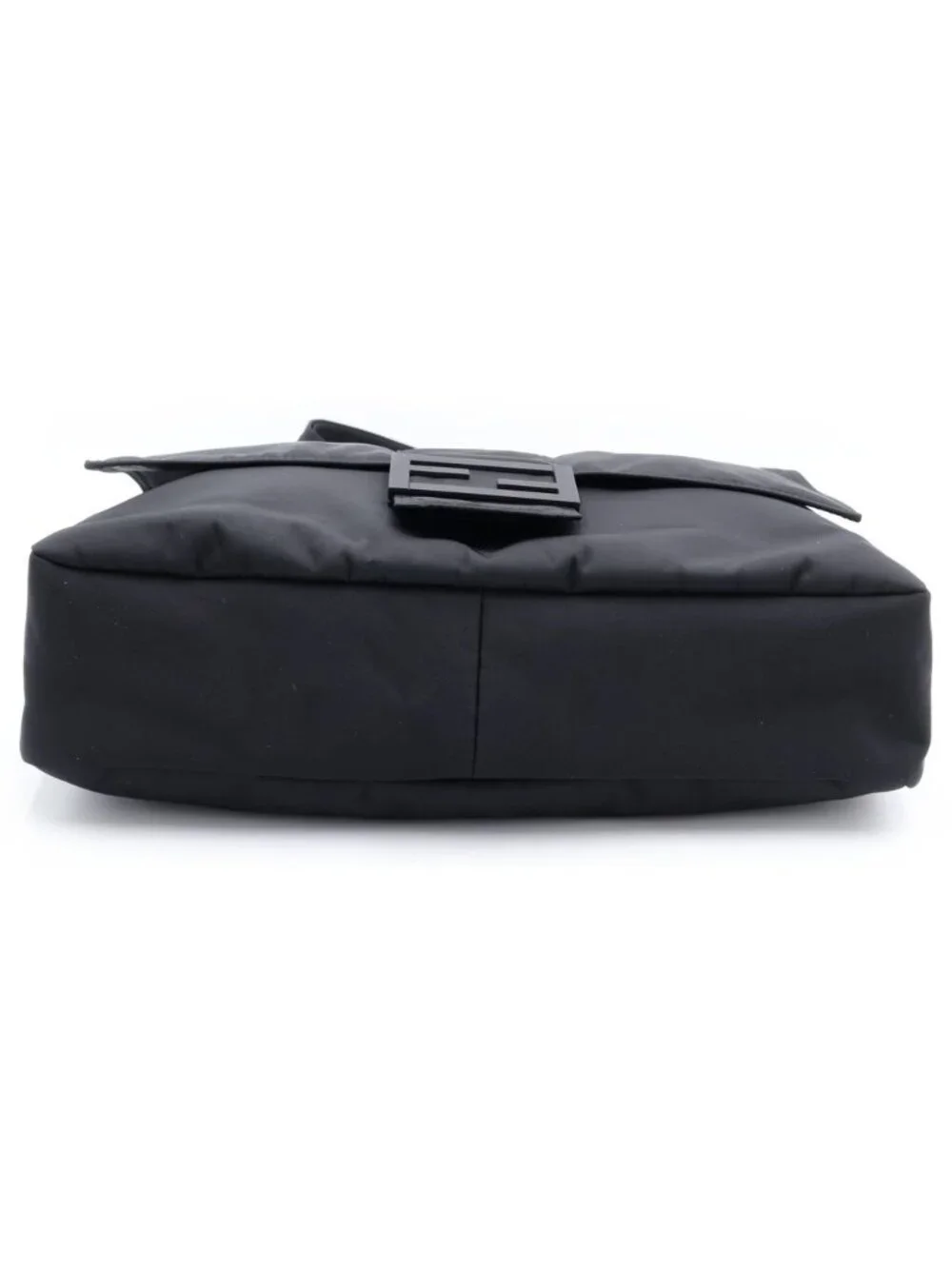 Fendi Baguette Messenger Shoulder Bag Black